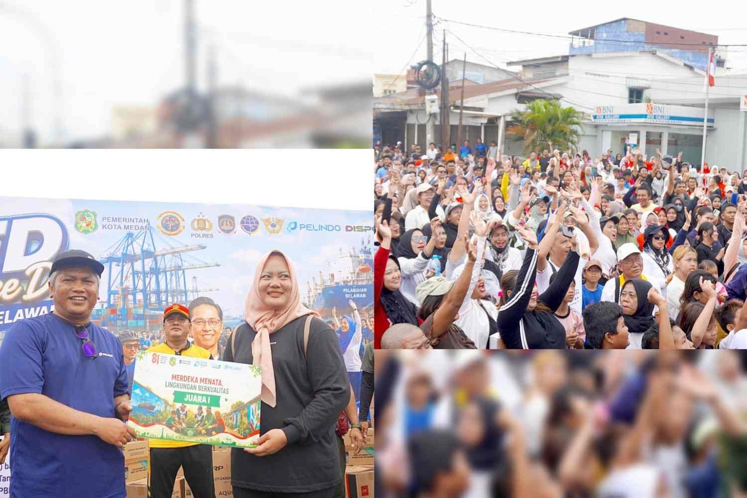 Pelindo Regional 1 Dukung Car Free Day Belawan, Perkuat Kolaborasi dan UMKM Lokal