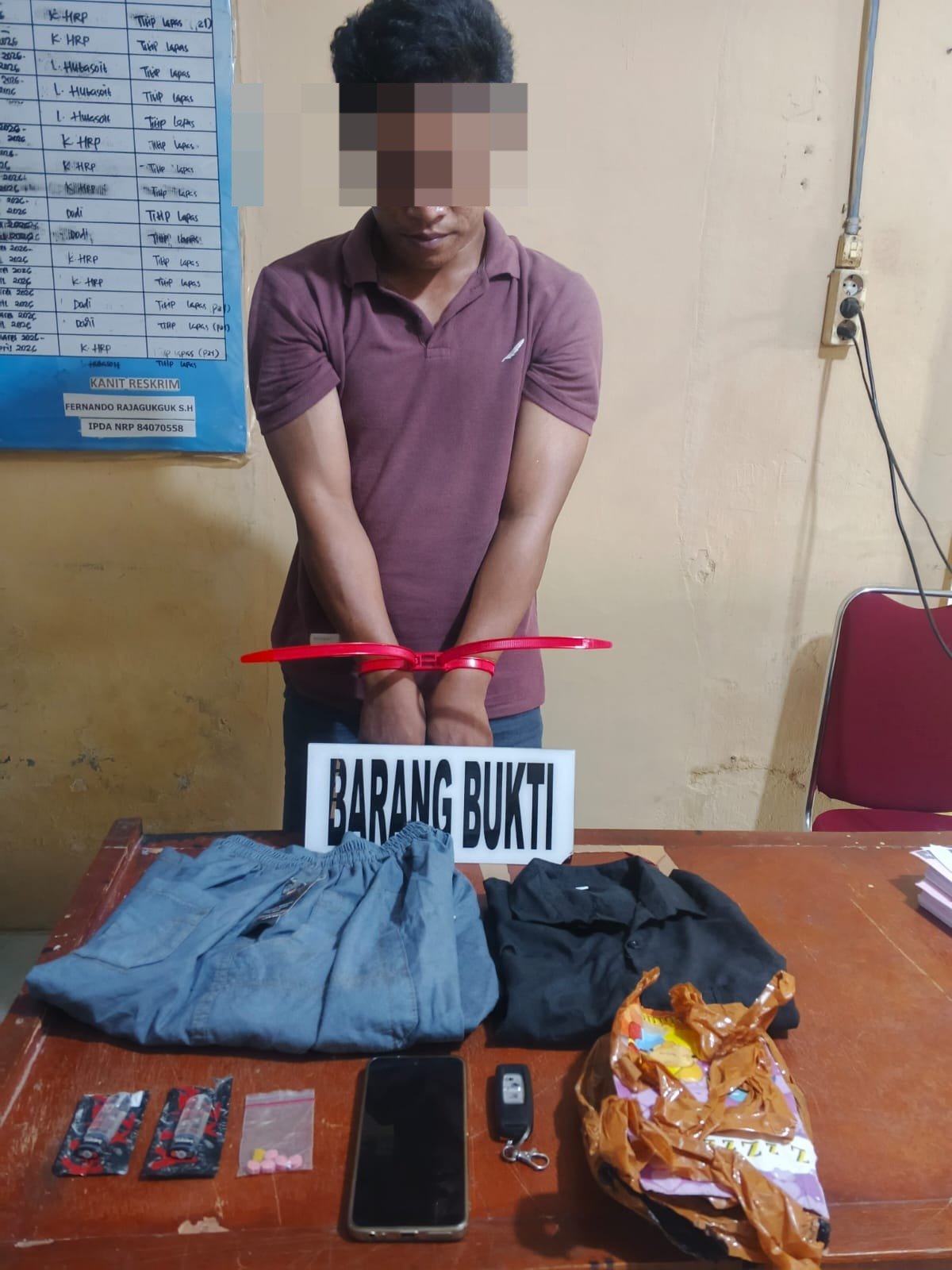 Polsek Panai Tengah Ungkap Kasus Ekstasi dan Liquid Vape Diduga Narkotika, RFN Diamankan